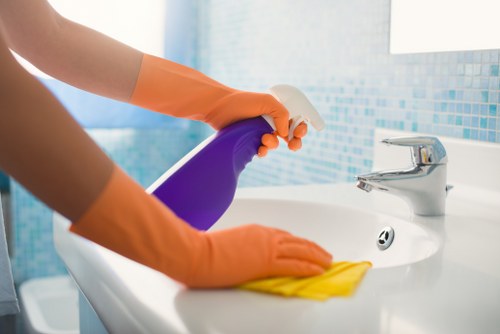 Different types of stains on household surfaces